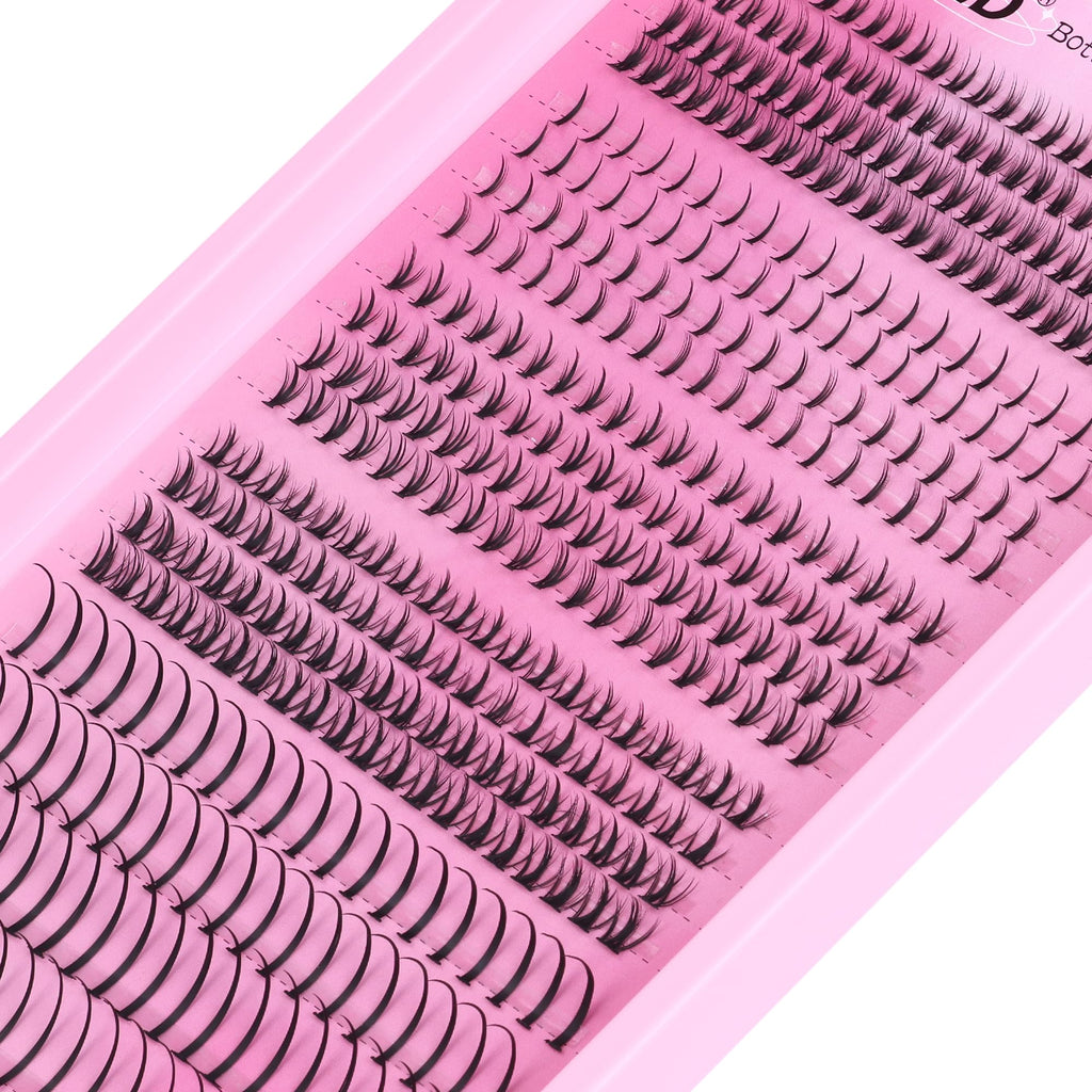 Winifred Bottom Lash Clusters with Spikes 4 Styles Lower Individual Lashes 6-7mm 420pcs Wispy Eyelash Clusters Fairy Cluster Eyelash Extensions Spiky Lashes Clusters