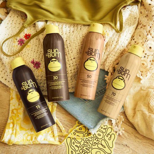 Sun Bum Original Moisturizing Sunscreen Spray SPF 50 with Sonny Sticker, Vegan and Hawaii 104 Act Compliant, Octinoxate & Oxybenzone Free, Broad Spectrum UVA/UVB Sunscreen, 3 Pack, 6 oz