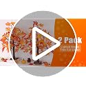 Huyamap 2 Pack 24-Inch Fall Maple Tree Lights with Pumpkin Acorns & Lampshades, Indoor Thanksgiving Decor - Style 2