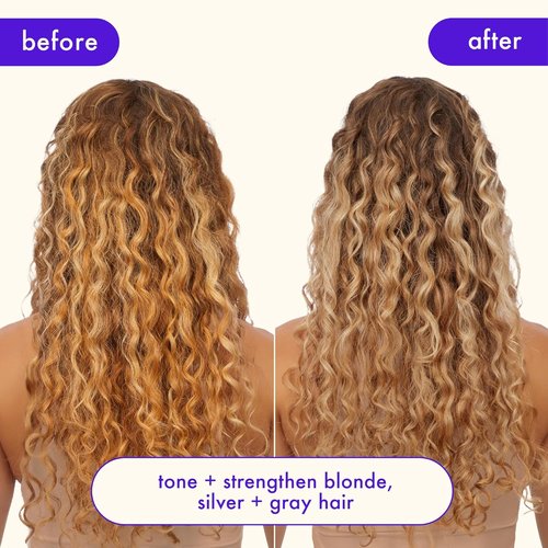 Amika Bust Your Brass Cool Blonde Shampoo - Strength Repair Formula for Radiant Hair