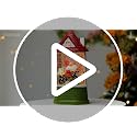 Castle Spring Snow Globe Lantern Easter Decor with Gnome & Timer - Indoor Lighted Gift