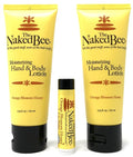 The Naked Bee Orange Blossom Honey Lotion and Lip Balm Set, Hydrating, Moisturizing, and Natural Skin Care Products Cruelty Free