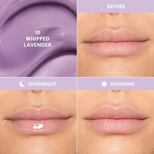 COVERGIRL Clean Fresh Jammy Lip Sleeping Mask - Lavender Scent with Avocado & Grape Seed Oils | 10 Whipped Lavender