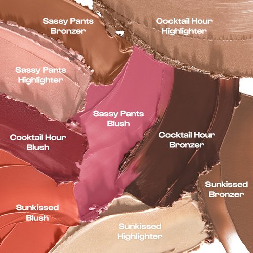 Alleyoop Stack The Odds – All-in-One Cream Makeup Palette with Blush, Contour, Bronzer & Highlighter, Stackable Face Palette for Natural Color, Easy Touch-Ups & Travel Makeup Convenience, Sassy Pants