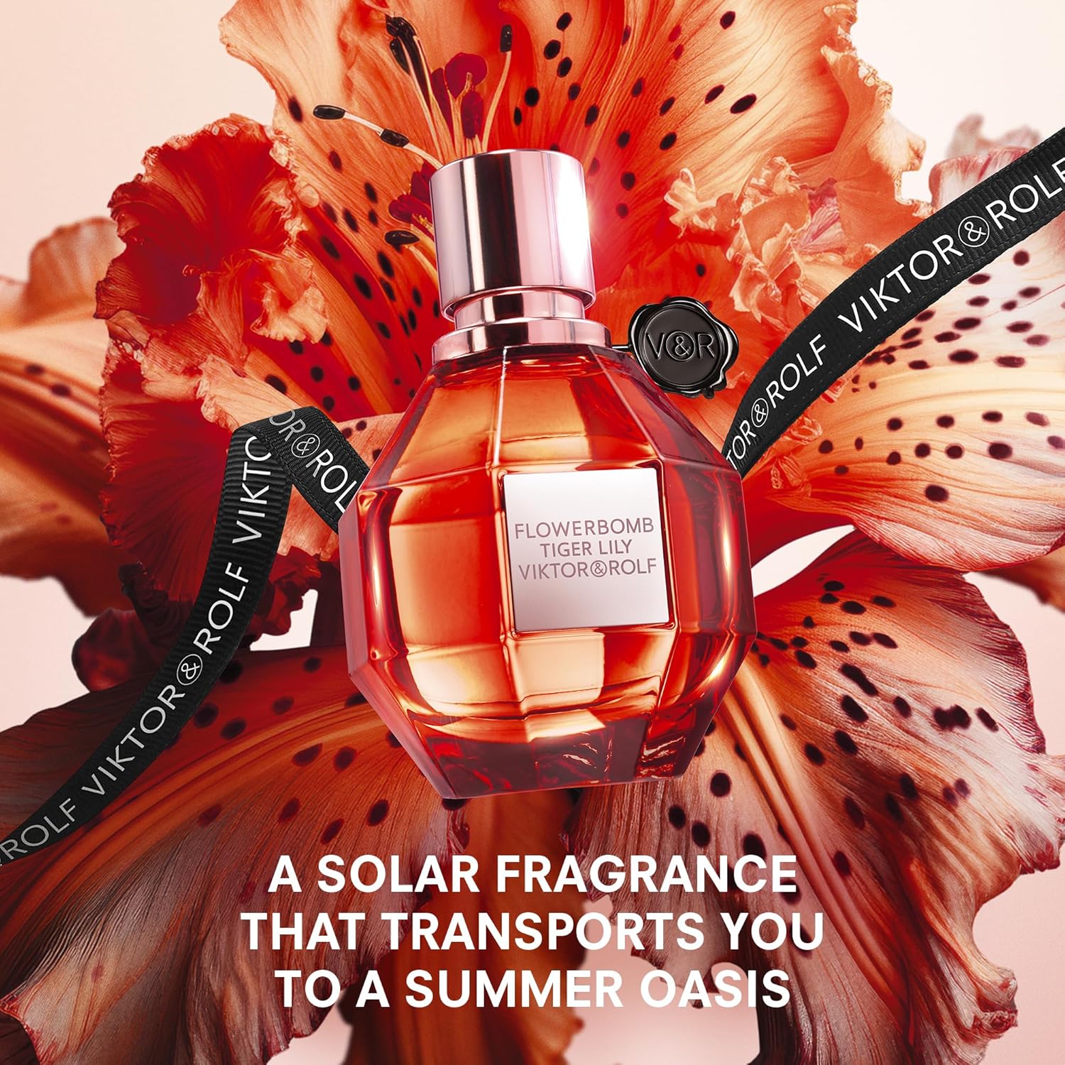 Viktor&Rolf Flowerbomb Tiger Lily Luxury Perfume Set - 1.7 Fl Oz, 0.3 Fl Oz & 0.2 Fl Oz for Mother's Day