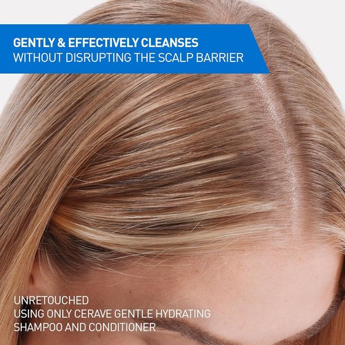 CeraVe Gentle Hydrating Shampoo - Soft, Healthy Hair with Ceramides & Niacinamide | 12 Oz, Sulfate-Free