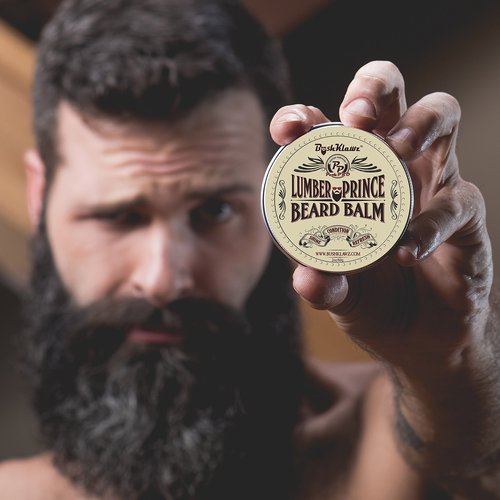 Lumber Prince Beard Balm Leave in Conditioner Beard Butter Premium Refreshing Manly Woodsy Musk Scent 2 oz Best Gift for Fathers