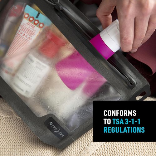 Nite IZE Runoff Waterproof Pouch - TSA Compliant Travel Toiletry Bag - Ideal for Beach & City Use