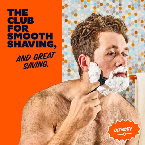 Dollar Shave Club | Ultimate Set | 4 Swift Rinse Refill Cartridges, 1 Handle, 1 Prep Scrub 3 ounce, 1 Shave Cream 6 ounce, 1 Post Shave Dew 3.4 ounce