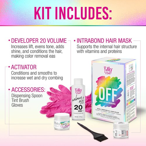 Punky Colour Off Hair Color Remover - Ammonia-Free Dye Remover for Temporary & Permanent Hair Color