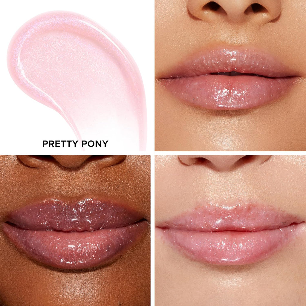 Too Faced Lip Injection Extreme Lip Shaper - Puffy Nude & Lip Gloss - Longwear Hydration, 0.01 oz + 0.22 oz
