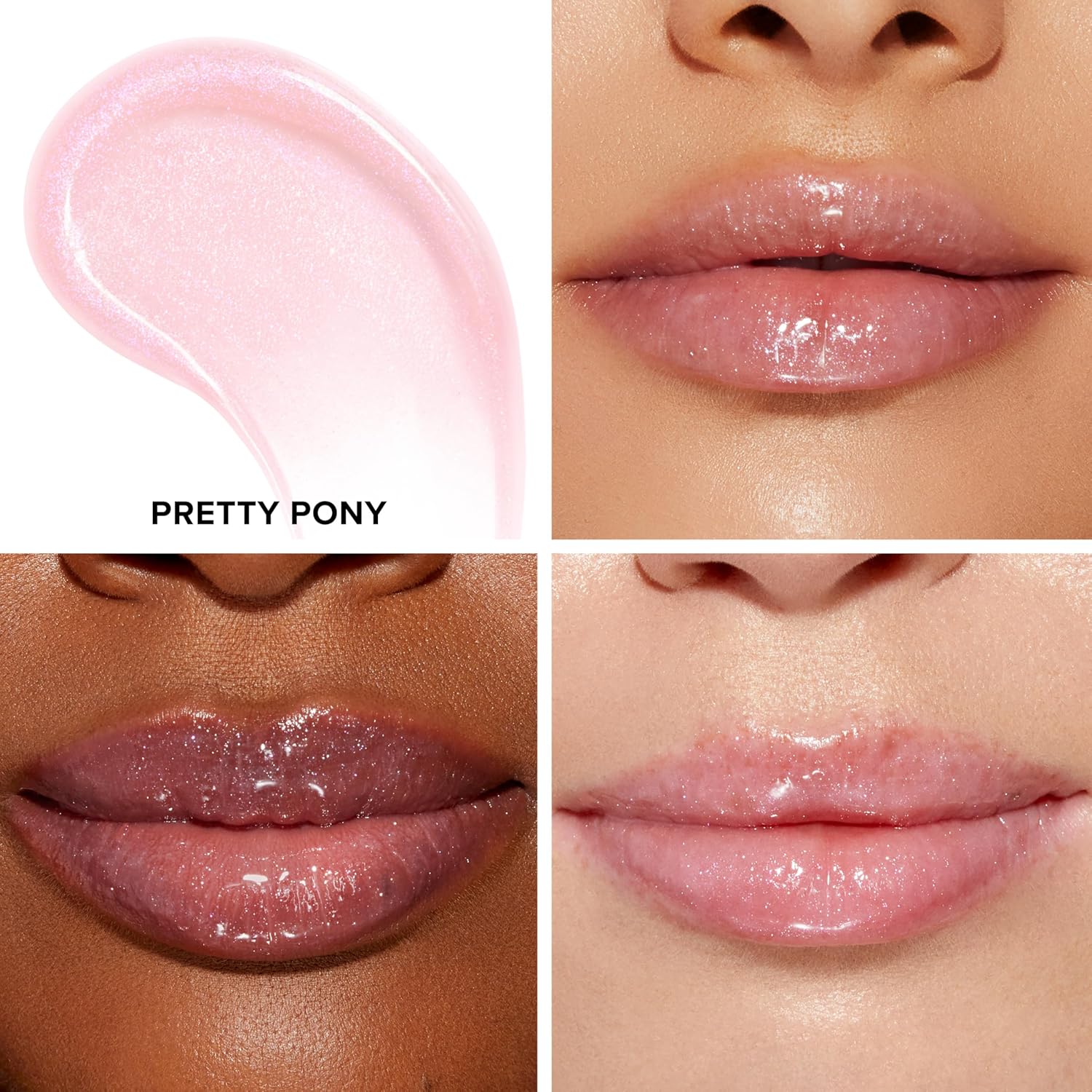 Too Faced Lip Injection Extreme Lip Shaper - Puffy Nude & Lip Gloss - Longwear Hydration, 0.01 oz + 0.22 oz