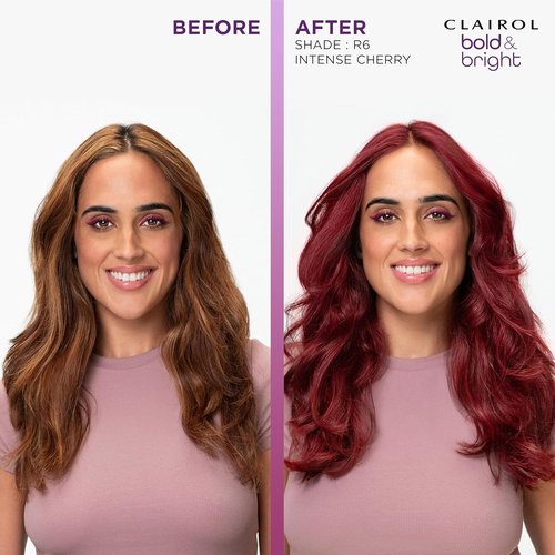 Clairol Bold & Bright Permanent Hair Dye - R6 Intense Cherry Color | Single Pack
