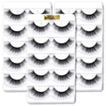 Aillen False Eye Lashes - Strip Lashes,6D Fluffy Volume & Natural Look Fake Eyelashes | Soft Reusable Faux Mink Lashes Pack