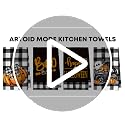 Black Microfiber Kitchen Towels Set of 4 - 12x24 Inch Quick Dry Dish Cloths