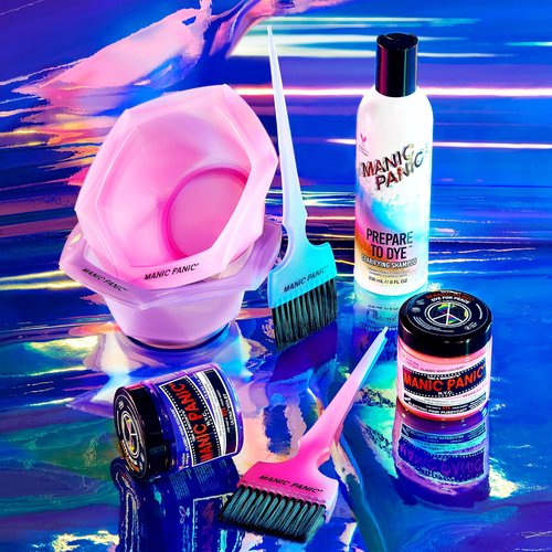 MANIC PANIC Classic Ultra Violet Semi Permanent Hair Color - Blue-Toned Purple Hair Dye for Women & Men That Lasts 4-6 Weeks - Vegan, Ammonia & Cruelty-Free - Create & Mix Custom Shades (4oz / 2pk)