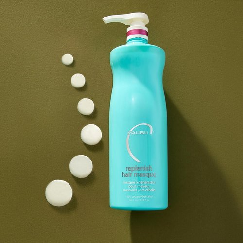 Malibu C Un-Do-Goo Shampoo & Replenish Hair Masque Duo - Clarifying & Deep Conditioning Set for Shine Restoration (33.8 oz)