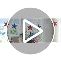 Blue Star Cardboard Cutouts - 80 Glitter Stars for 4th of July & Party Decor - 6in - Blue