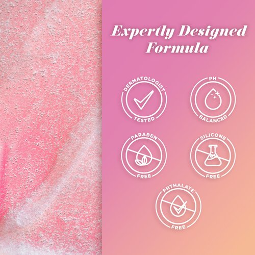 Caress Body Wash With Pump Daily Silk White Peach & Orange Blossom Body Soap for Noticeably Silky, Soft Skin 30 fl oz, 4 Pack