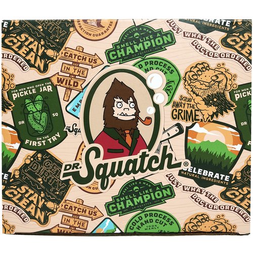 Dr. Squatch Men’s Soap & Deodorant Bundle - Valentine’s Day Gifts for Men - Bar Soap, Aluminum Free Deodorant Men - Gifts for Men (8 Piece Bundle)