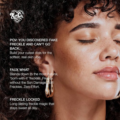 KimChiChic Beauty Candy Girl Fake Freckle Pen - Natural-Looking, Fast-Drying Makeup | Red-Brown Shade, 0.10 fl oz