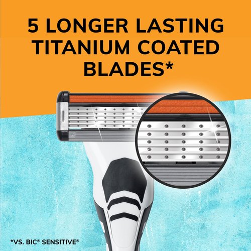 BIC Flex5 Hybrid 5 Blade Razor Refills, 4 Count