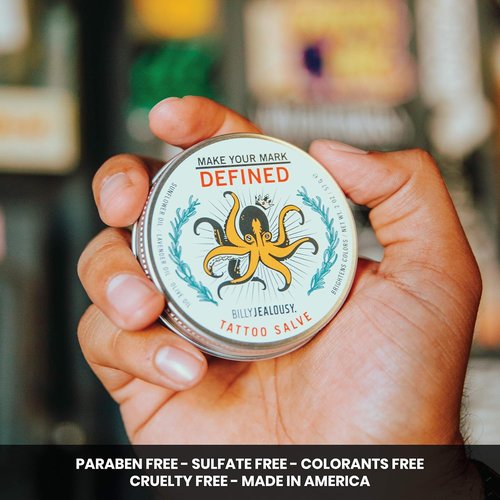 Billy Jealousy Make Your Mark Tattoo Salve - Nourishing Aftercare with Vitamin E & Lavender Oils | 2 oz