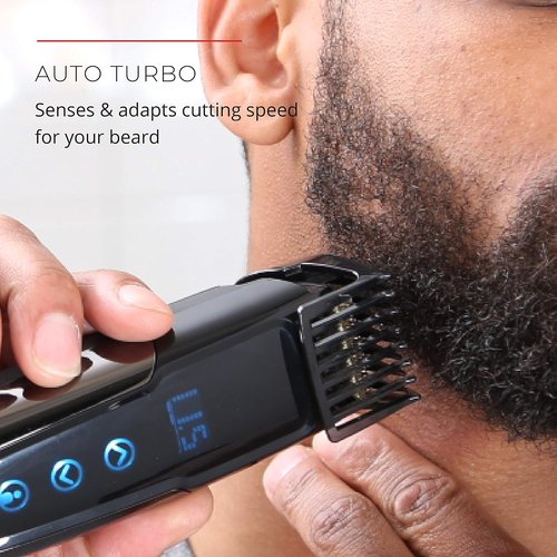 Remington MB4700 Smart Beard Trimmer - Memory Settings & Digital Touch Screen | Rechargeable & Cordless