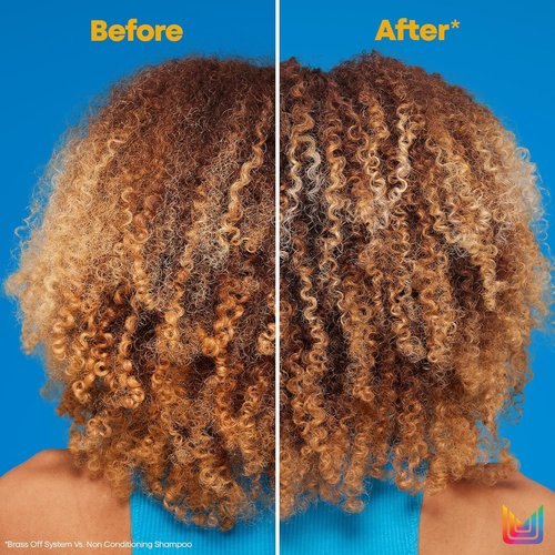 Matrix Brass Off Blue Shampoo & Conditioner Set - Tones Brassy Orange Undertones for Color-Treated Hair | 10.1 Fl Oz
