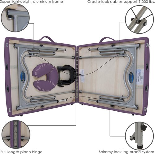 Earthlite Luna Portable Massage Table - Lightweight Design for Easy Transport | Professional Quality