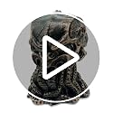 Cthulhu Skull Figurine for Halloween & Decor - White 6 Inch Mythical Sea God