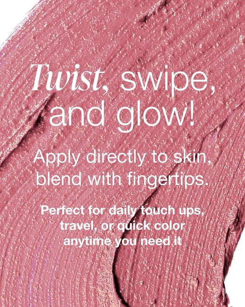 Mineral Fusion 3-in-1 Color Stick - Hydrating Cream Blush Tint for Cheeks, Lips & Eyes - Natural Rosette