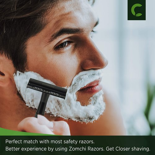 Double Edge Razor Blades, 100 Counts Safety Razor Blades for Shaving, Platinum Stainless Steel Shaving Blades for Men and Women, Fits All Standard Double Edge Razors