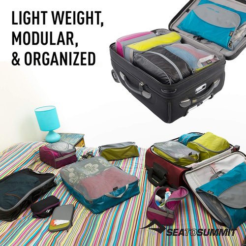 Sea to Summit Travel System - Clear Zip Pouch with TSA-Approved Bottles & Garment Mesh Bag