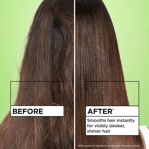 Garnier Fructis Sleek & Shine Leave-In Conditioner - Intense Smooth Formula with Plant Keratin & Argan Oil | 10.2 Fl Oz (Pack of 2)