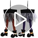 Halloween Witch Legs Hanging Ornament - Spooky Decor for Indoor & Outdoor Halloween Displays