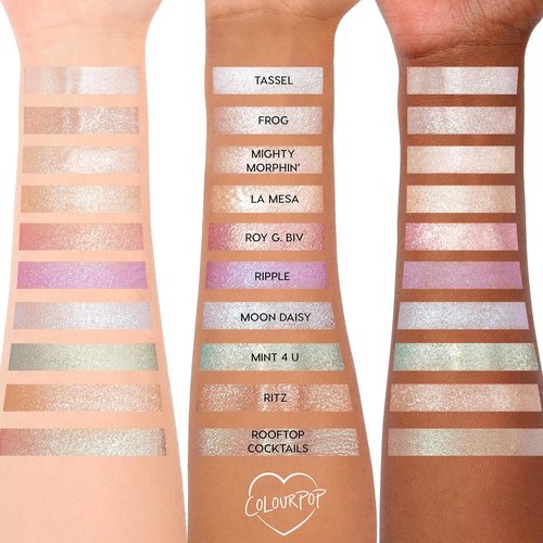 ColourPop Sparkling Hits Super Shock Shadow Trio - High-Pigment Glitter Eyeshadow - Zero Fallout, Bouncy Texture (3 Count)