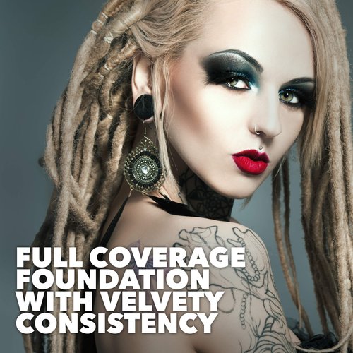 MANIC PANIC White Liquid Foundation Bundle with Goth White Cream to Powder Foundation