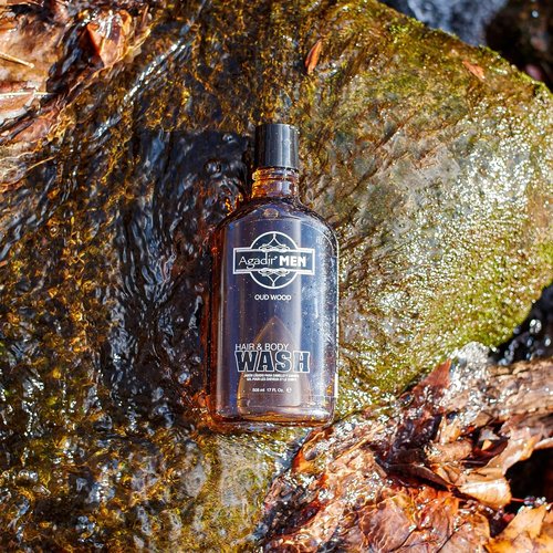 Agadir Men Hair And Body Wash - 17 Ounce | Refreshing All-In-One Cleanser for Men