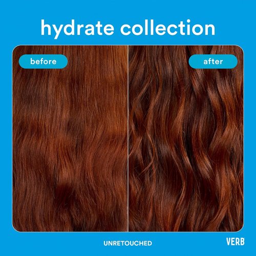 VERB Hydrate Shampoo - Nourish Dry, Frizzy Hair - Smooth & Reduce Frizz - Amber & Warm Jasmine Scent