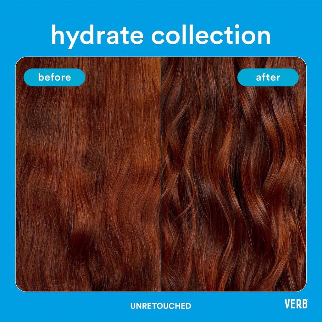 VERB Hydrate Oil - Moisturizing Formula for Smooth, Shiny Hair - Heat Protection - Amber + Warm Jasmine Scent
