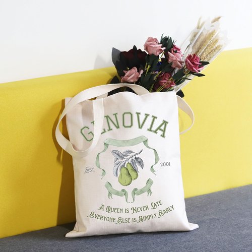TSOTMO Comedy Movie Tote Bag Gift - Genovia Inspired Movie Fan Gift (GENOVIA EST 2001 tote)