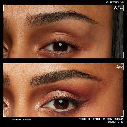 NYX Professional Makeup Thick It Stick It Brow Mascara - Thickening Eyebrow Gel in Brunette