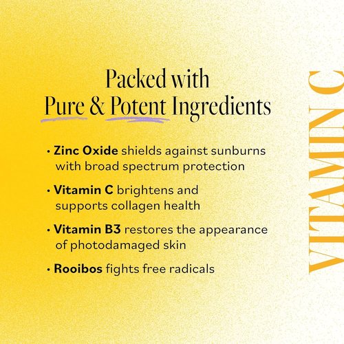 Derma E Vitamin C Moisturizer SPF 45 - Hydrating Skin Brightening Cream | 2 Fl Oz, Mineral Sunscreen