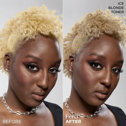 L’Oreal Paris Feria Hair Toner - Long-Lasting Ice Blonde Color | Ammonia-Free Demi-Permanent, 1 Application