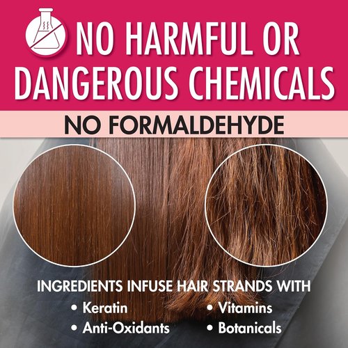 Keratin Salon Direct Keratin Hair Treatment - Frizz Control, Formaldehyde Free, 4 oz | Smoothing Cream for Curly, Dry, Damaged Hair
