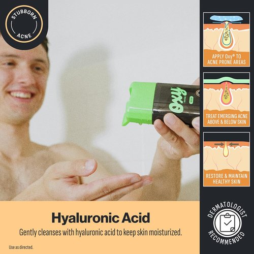 Oxy Acne Body Wash - 2% Salicylic Acid for Teens | Hydrating & Fast-Acting Breakout Treatment, 9 fl oz