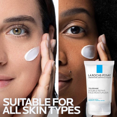 La Roche-Posay Toleriane Double Repair Face Moisturizer - Hydrating Cream with Ceramide & Niacinamide for All Skin Types, Fragrance-Free