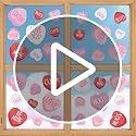 Valentine's Day Window Clings - Love Heart Stickers for Home & Party Decor, Pink, 4 Sheets