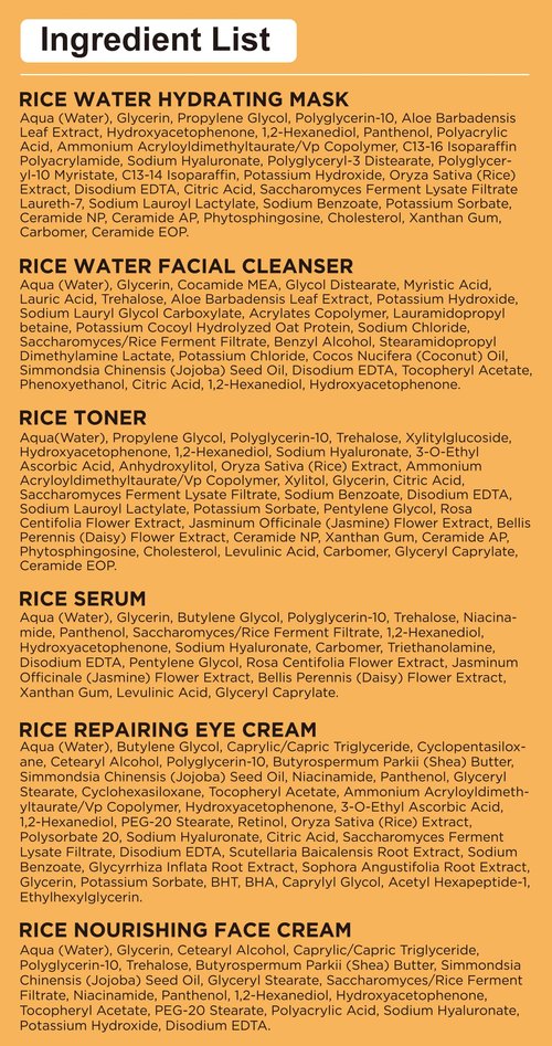 Skin Care Set,6Pcs Women Teen Glass Skincare w/Korean Rice Extract,Hydrate Glow Repair Anti-Aging Facial Routine Kit Self Care Gifts for Women Mom Wife Teenage Girl Her Valentines Day Christmas Gifts